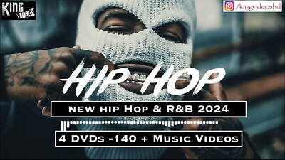 #ad 2024 Rap HipHop RnB 143 Music Videos 4 DVDs Cardi B Kendrick Lamar Drake Future $23.99