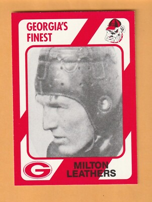#ad Milton Leathers Georgia Bulldogs 1989 Card #87 Winder GA Philadelphia Eagles 9T $2.00