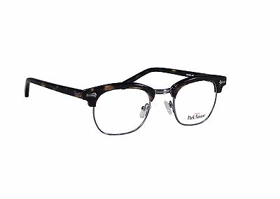#ad Malcolm X Horn Rimmed Glasses Frames Black Silver Brow line Vintage Hipster NEW $36.99