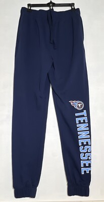 #ad Fanatics Mens Tennessee Titans Blue Sweatpants Elastic Waistband Size Medium $14.00