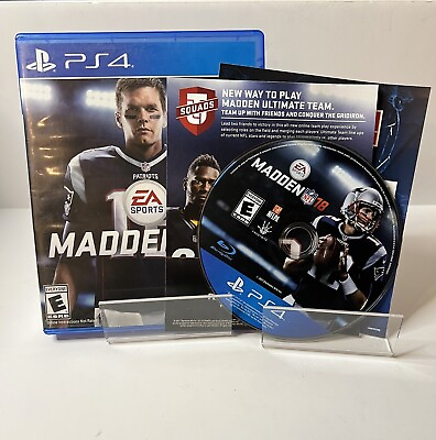 #ad Madden NFL 18 for PS4 PlayStation 4 CIB Complete Tom Brady Edition Patriots $7.99