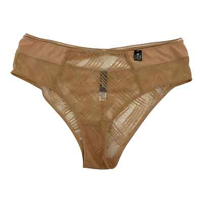 #ad Etam French Beige Lace Panties Size XL 42 FR NWT $18.00
