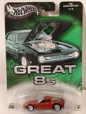 #ad Corvette C6 Sports Muscle Car Real Riders Hot Wheels Great 8s Metal Collection $21.99