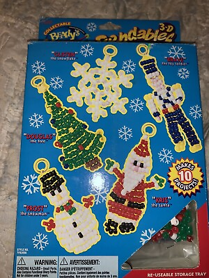 #ad Bendables Poseable Bead Kit FIVE 3 D CHRISTMAS CRITTERS The Christmas Collection $15.00