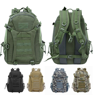 #ad 28L Tactical Backpack Military Mens Bag Military Molle Daypack Hiking Rucksack $8.99