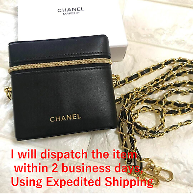 #ad CHANEL novelty Lip case Limited pouch 9×9×2.5cm New With Chain W BOX【FAST Ship】 $99.98
