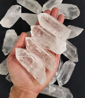 #ad LARGE QUARTZ POINTS SET OF 4 Quartz Crystal Points from Brazil $18.50