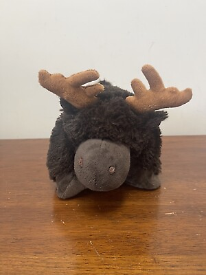 #ad Pillow Pets Pee Wees Cute Super Soft Moose 100% Polyester Fiber 11 Inches Flat $7.50