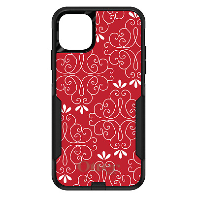 #ad OtterBox Commuter for Apple iPhone Pick Model Dark Red White Floral $54.99