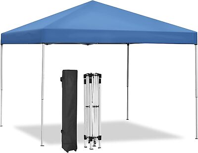 #ad 10x10 Pop Up Canopy Tent Folding Gazebo Party Tent Adjustable Height Outdoor $66.58