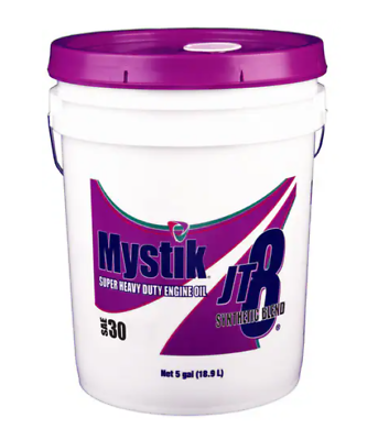 #ad Mystik JT8 Synthetic Blend Super Heavy Duty Motor Oil 30W Protection 5 Gallon $174.77
