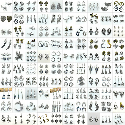 #ad Wholesale Lot Antique Silver Charms Pendants Jewelry Findings Carfts DIY C $1.99