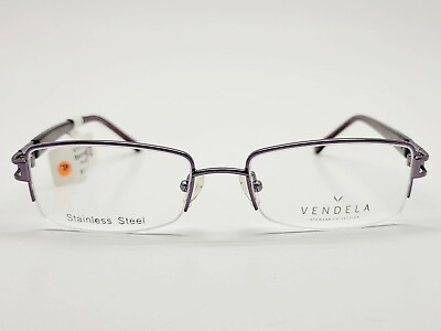 #ad 1 Unit New Vendela V101651 1 Purple Eyeglasses Frames 51 17 135 #442 $39.99