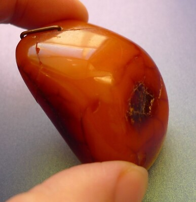 #ad j8 Bi Color Natural Baltic Amber gems pendant charm Cabochon amulet 26g 130 Cts C $249.00