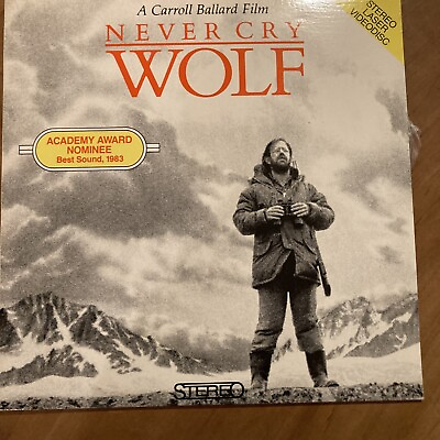 #ad Never Cry Wolf Laserdisc Charles Martin Smith Walt Disney Home Video 1983 $7.00