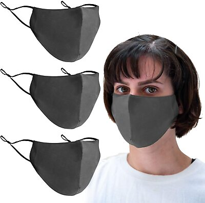 #ad Unisex Face Mask Reusable Washable Cover Masks Fashion Cloth Men Women Gray $9.99