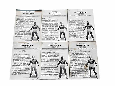 #ad c. 1940#x27;s Charles Atlas Health amp; Strength Course 18 Manuals amp; Blank Application C $129.95