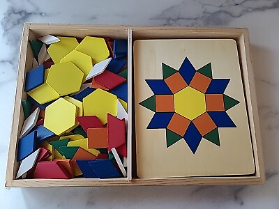#ad Melissa amp; Doug Pattern Blocks and Boards Classic Toy 29 $16.07