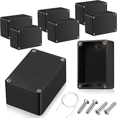 #ad 8PC Plastic Junction Box Waterproof Project Electrical Enclosure Outdoor Case $45.99