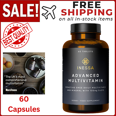 #ad Inessa Bioactive Multivitamin for Men Advanced Natural Daily Mens Multivitamin $51.79