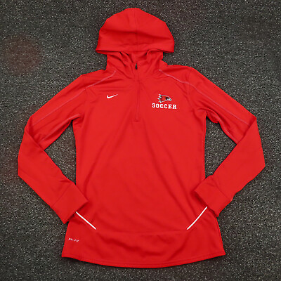 #ad Southeast Missouri State Redhawks Nike Hoodie Womens Small Red 1 4 Zip Soccer $15.29