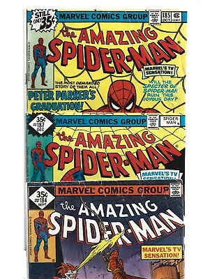 #ad *HOT* MARVEL AMAZING SPIDER MAN COMIC *LOT OF 3 BRONZE AGE KEYS* CHECK SCANS $19.95