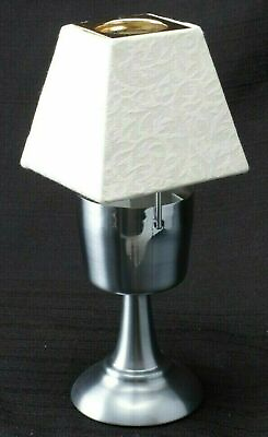 #ad Ambria Votive Candle Holder Table Lamp With Cream Colored Shade 7.5 Inches Tall $40.00