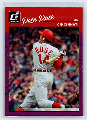 #ad 2023 Donruss Pete Rose Holo Purple #259 Cincinnati Reds $2.25