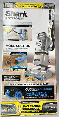 #ad Shark LA502 Rotator Pet Lift Away ADV DuoClean PowerFins Vacuum Original Box $135.00
