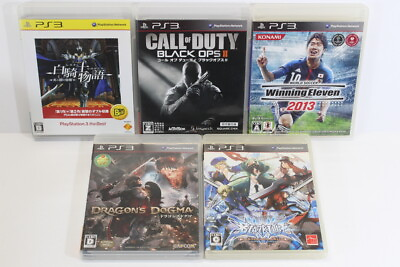 #ad Lot of 5 Japan Import PS3 Games White Knight Black Ops Soccer Blazblue Dragon $26.99