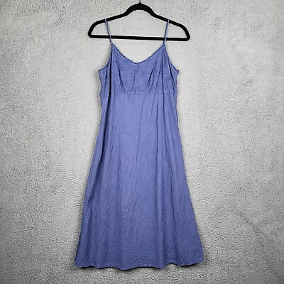#ad Cut loose Women#x27;s Blue 100% Linen Sleeveless dress Size S $29.99