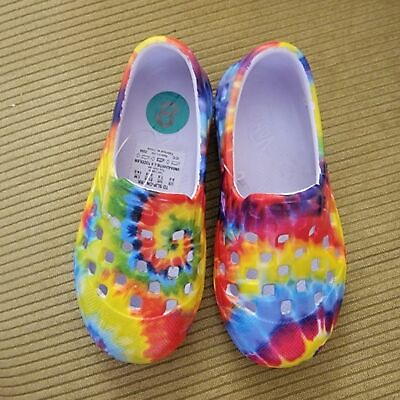 #ad Vans Trek Tie Dye kids rubber shoes size 8 toddler rainbow colorful rubber NWOT $22.99