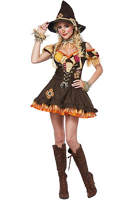 #ad California Costume SASSY SCARECROW ADULT Women Pumpkin halloween outfit 01483 $24.00
