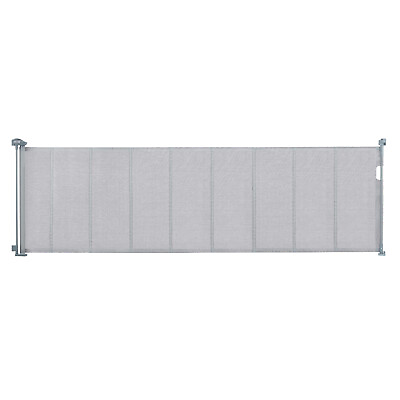 #ad VEVOR Retractable Baby Gate Mesh Baby Gate 34.2quot; Tall Extend 116.1quot; Wide Gray $40.49