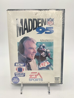 #ad Madden NFL 95 Sega Genesis 1994 Damaged Wrapping Read New Sealed $44.99