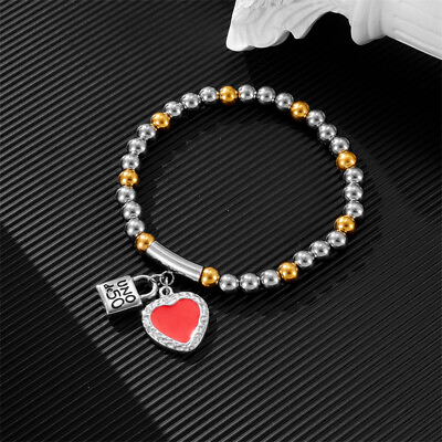 #ad Luxurious Classic Bracelet from Uno de 50 with Silver Beads and Padlock Charm $15.98