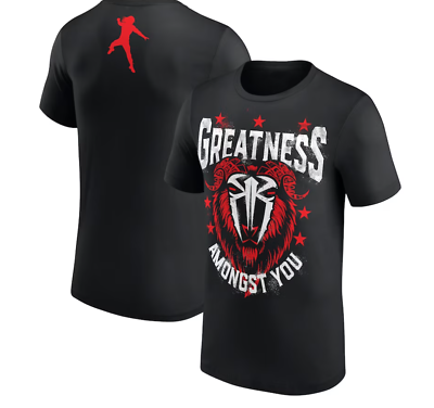 #ad Roman Reigns Greatness Amongst You GOAT Black T Shirt S 5XL $25.00