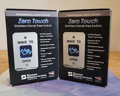 #ad Essex Electronics Zero Touch Wave To Open Commercial Switch HEW 2 Lot Of 2 $295.00
