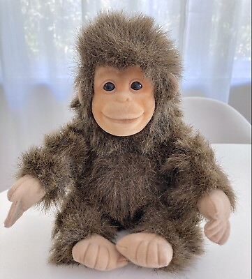#ad Hosung Vintage Monkey Chimpanzee Plush Realistic Toy Stuffed Animal Toy 1994 $12.50