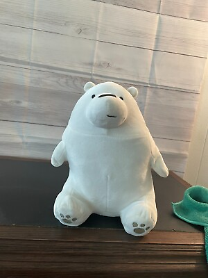 #ad We Bare Bears Polar Bear Cartoon Network Toy Factory Plush Stuffed Animal $9.99