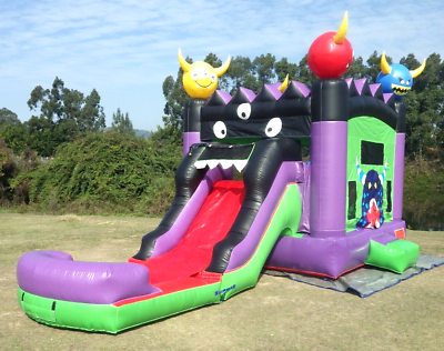 Monster Inflatable Combo Bounce House Slide Commercial PVC Pool w 1.5HP Blower $1686.00