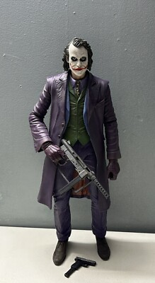 #ad NECA The Dark Knight Joker 1 4 Scale 18” Heath Ledger Batman Figure Fast Shippin $109.99