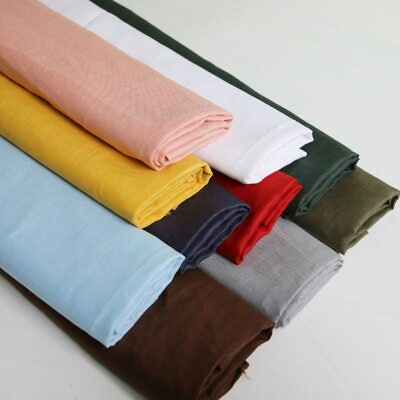 #ad 1Yard*135cm Pure Linen Material Elegant Clothing Fabric 100% Linen $13.14