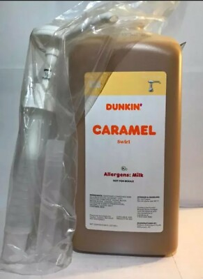 #ad #ad Dunkin Donuts Caramel Swirl 64 Oz Jug With Pump $62.95