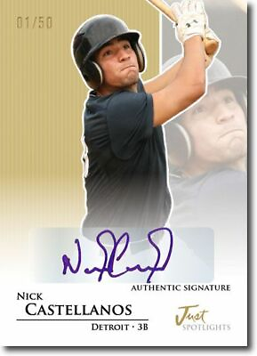 #ad NICK CASTELLANOS 2011 Just SPOTLIGHTS Rookie Autograph GOLD Auto RC # 50 $24.99