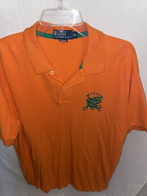 #ad Polo Ralph Lauren Men’s Orange Sport Casual Shirt Size Sz XL X Large $24.99