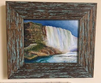 #ad Niagara Falls Oil Painting Framed $475.00