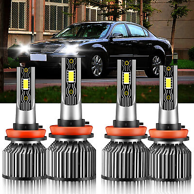 #ad 4X LED Headlight Bulbs H11H11 High Low Beam 6000K White For Buick LaCrosse 2010 $26.96