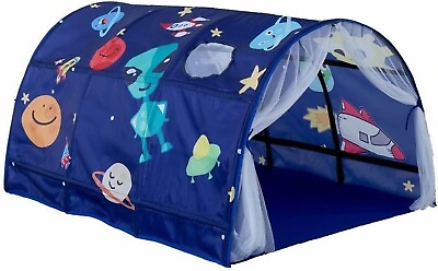 #ad Happy Tent Space Stars Bed Tents for Kids Portable Play Tent Game House $36.99