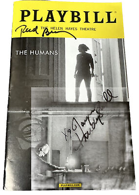 #ad The Humans Playbill 2016 Autographs by Reed Birney and Jayne Houdyshell Tix Stub $48.50